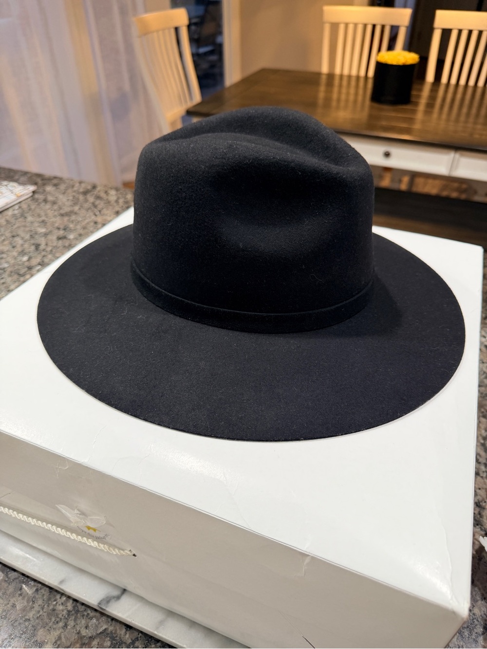 Lack Of Color “Grove” Black Wide-Brim Felt Fedora